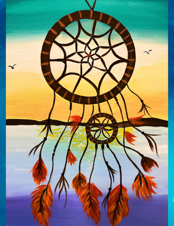 Seaside Dream Catcher Paint and Sip