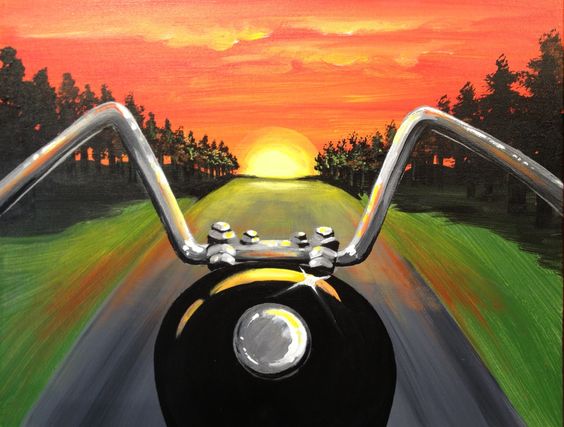 Weekend Ride painting