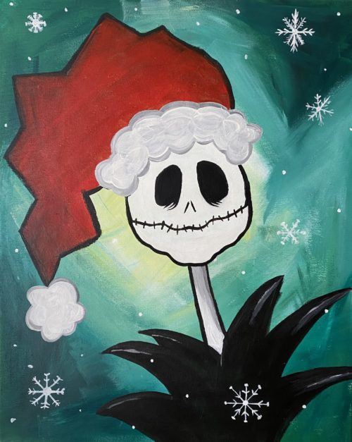 Image of painting called Embrace the fun at this Sandy Claws Paint & Sip Evening!