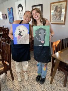 Image of painting called Beginner Paint Your Pet Fundraiser for Rescue Me Tucson