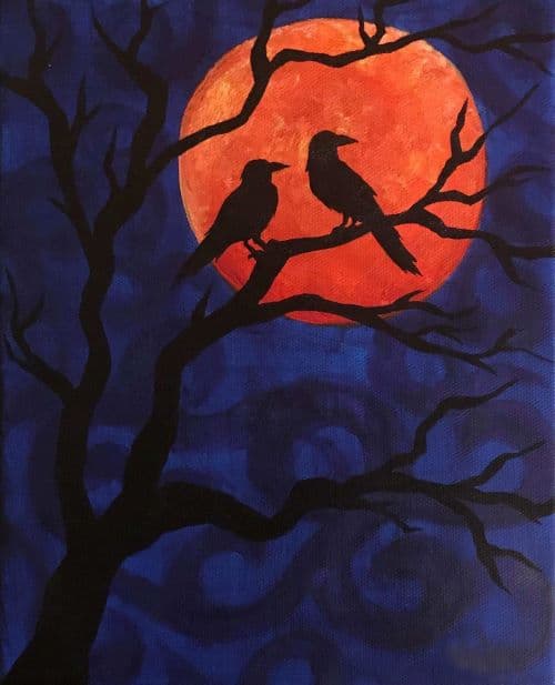 Midnight Crows painting