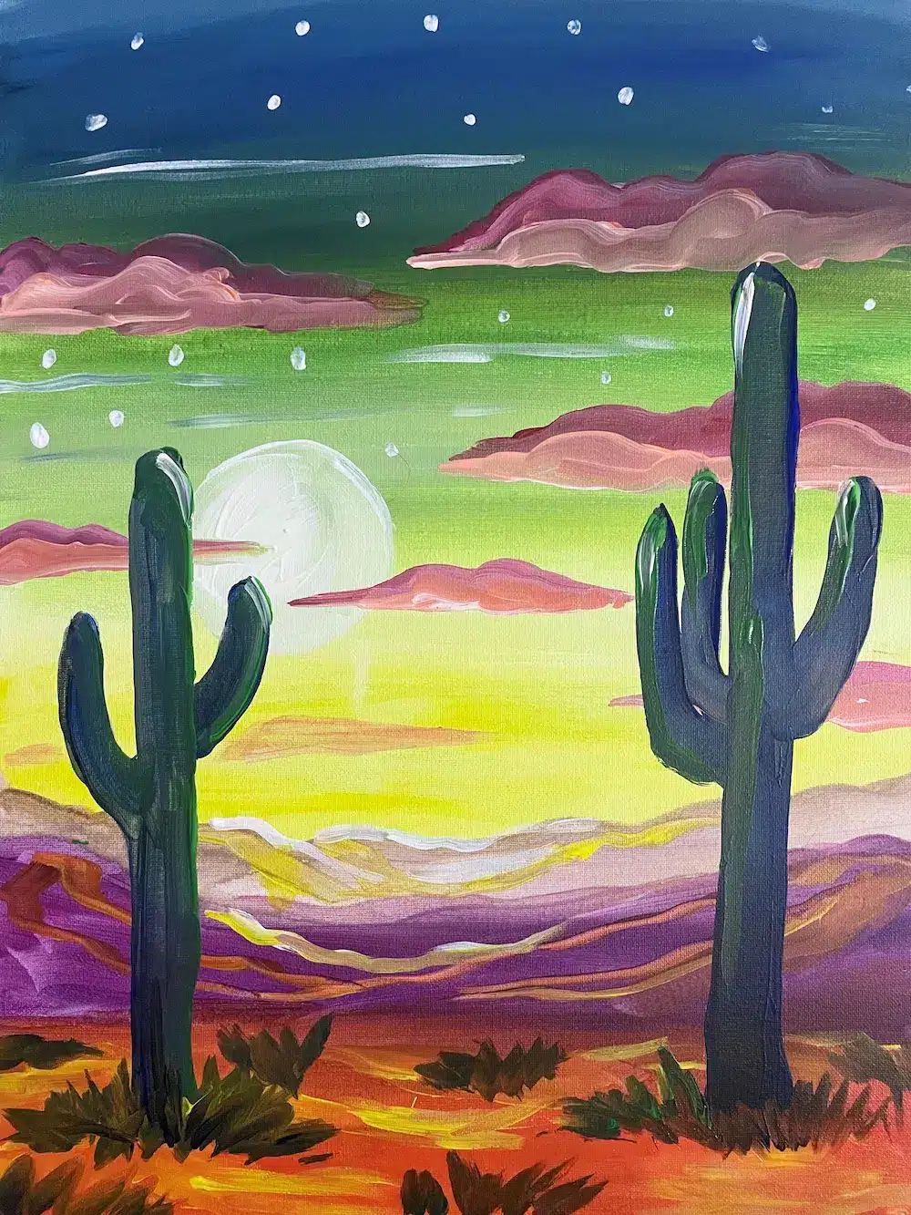 Immerse yourself in a world of creativity and fun at our paint and sip class. Whether you're on a date, with family or friends, or even as a couple, this indoor activity promises to be memorable. Let your artistic side shine as you paint away the stress of the day in a relaxed and social setting. Join us for a creative experience like no other!