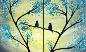 Image of painting called Morning Birds - Paint and Sip