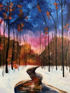 Changing Seasons Paint and sip painting