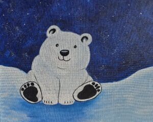 Image of painting called Private Event - Girl Scouts Art Badge Workshop - Polar Bear Cub