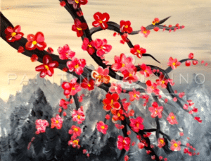 Cherry Blossoms Painting