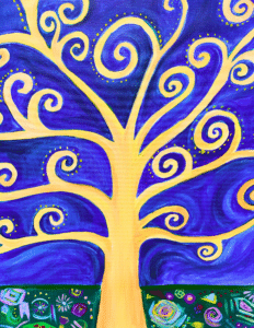 Image of painting called Klimt's "Tree of Life" Paint and Sip