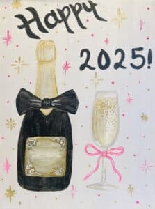 Image of painting called Happy 2025 - Paint and Sip