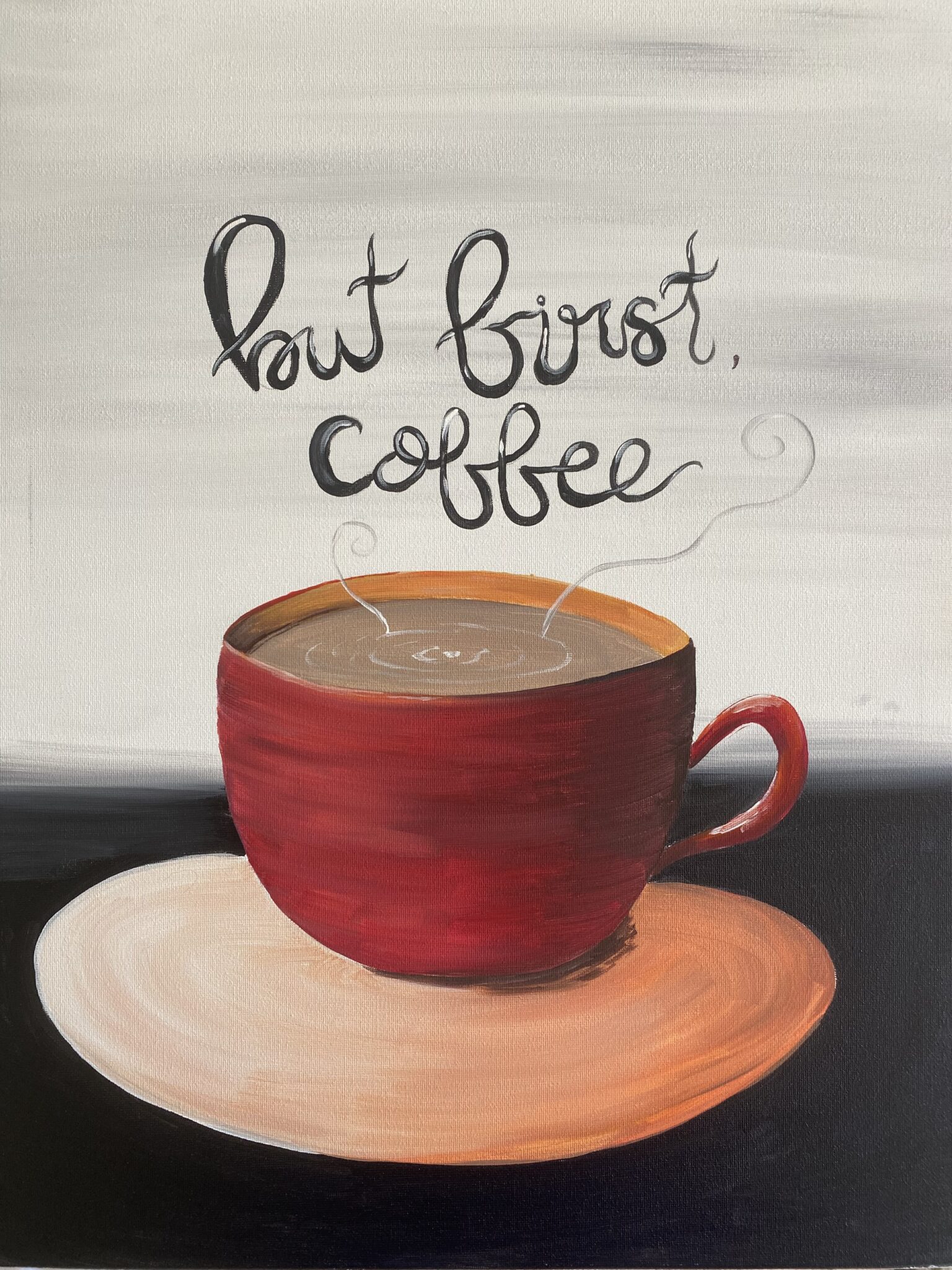 But First, Coffee Paint and Sip Night – Painting and Vino