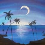 ocean moonlight paint and sip