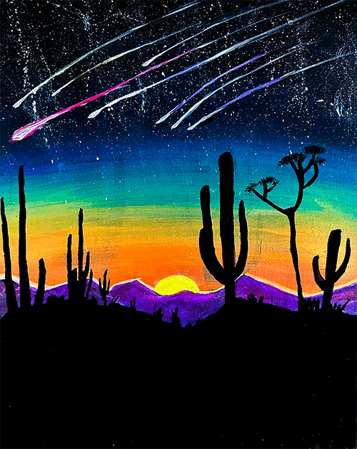 desert nights paint and sip