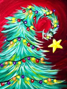 Image of painting called Miracle at Draft Christmas Tree Paint Night