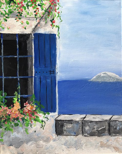 Image of painting called 'Find Me In Greece'