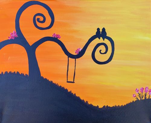 Sunset Swing paint and sip
