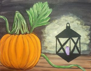 Image of painting called Autumn painting event at Cool River Pizza