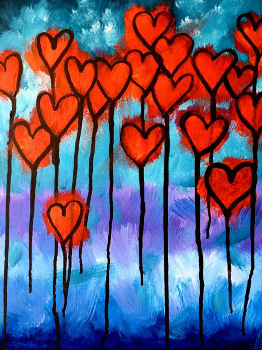 Hearts in the Sky paint and sip