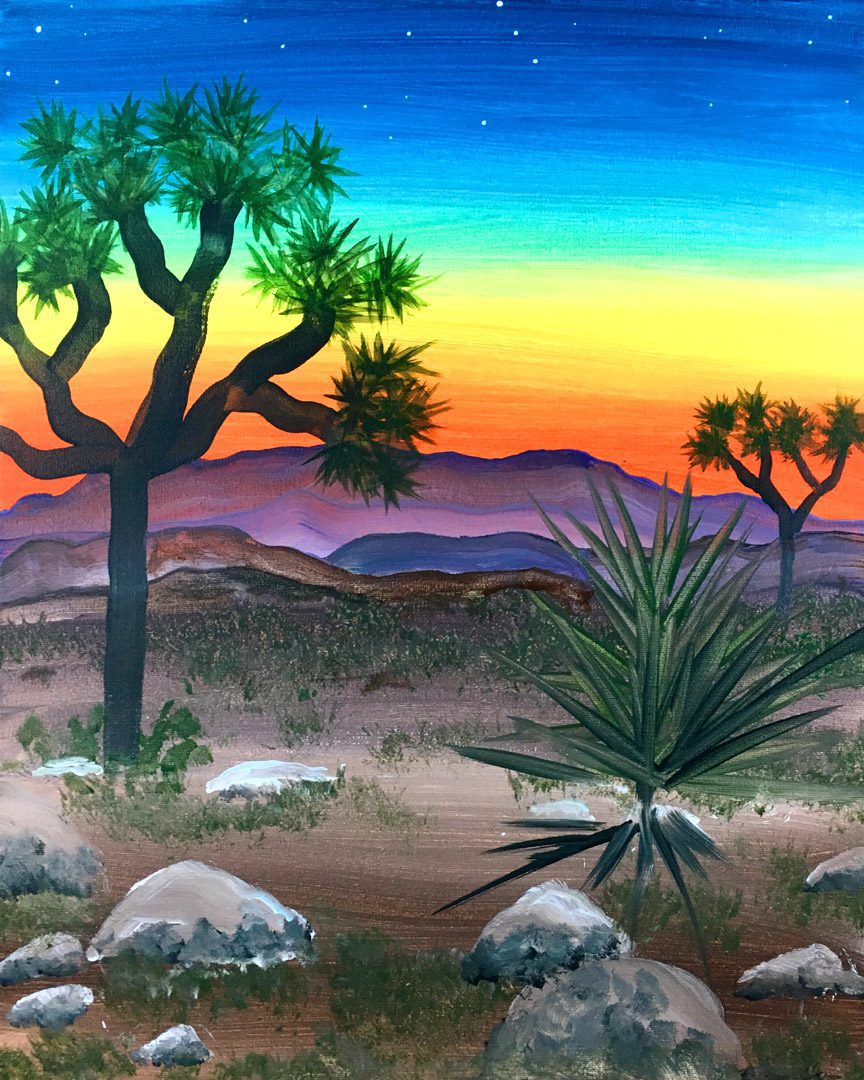 Image of painting called Joshua Tree with Erin