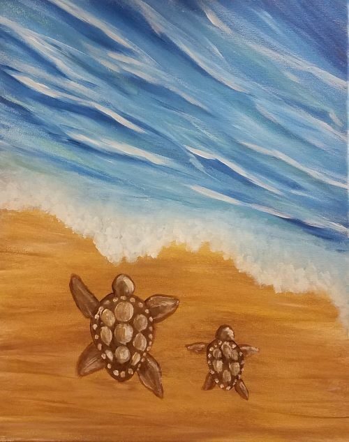 Turtles by the Sea