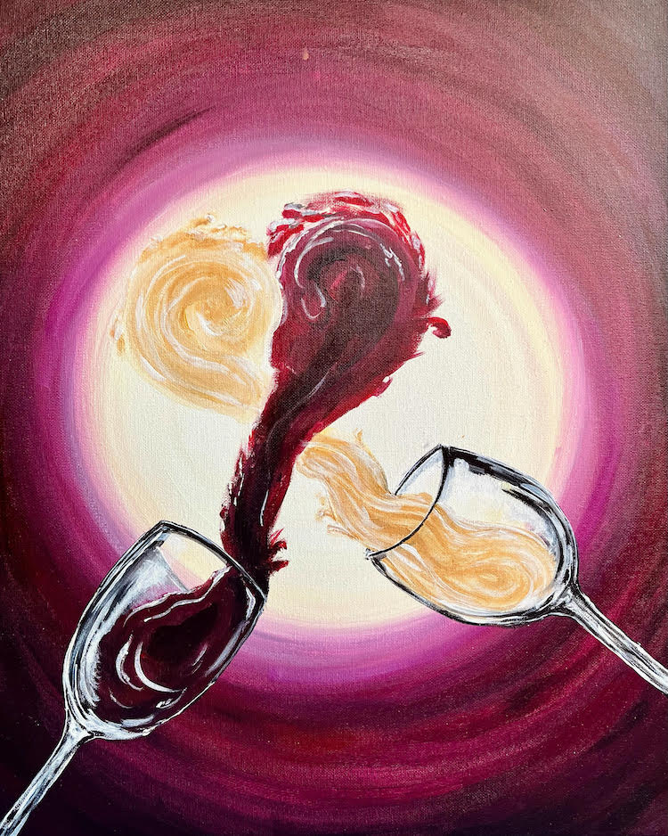 Wine in Love paint and sip