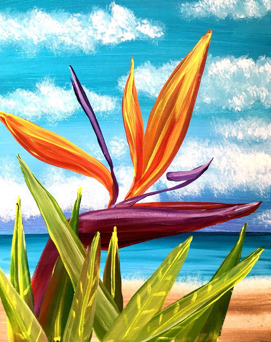 Image of painting called Paradise at the Beach