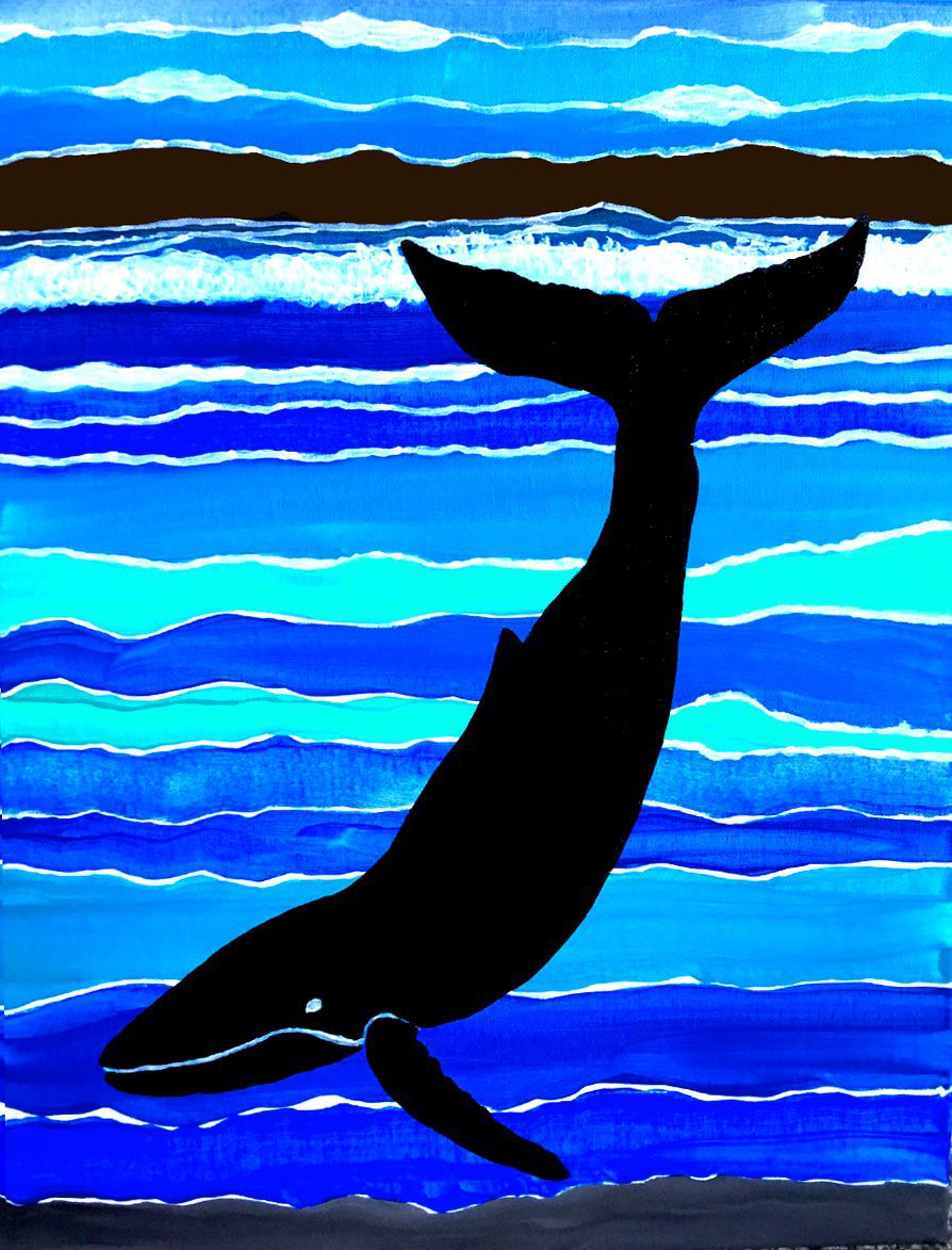 Image of painting called SD Whale Lunch and Paint with Erin