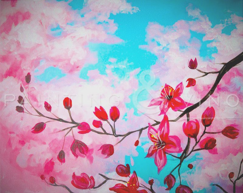 Image of painting called 'Spring Cherry Blossom'