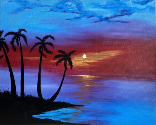 Island Dreams paint and sip painting