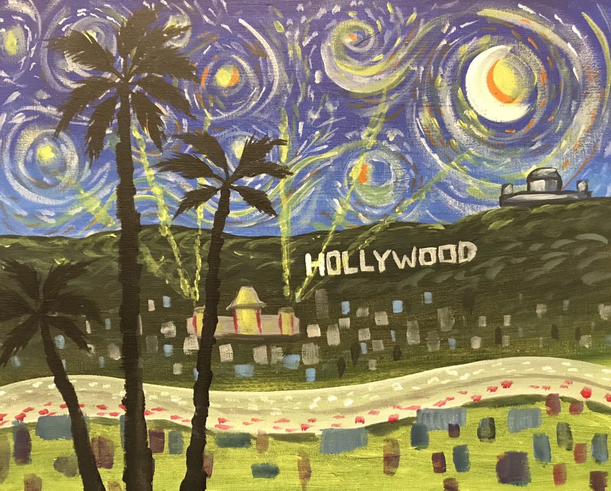 Image of painting called LA Starry Night - Painting Event