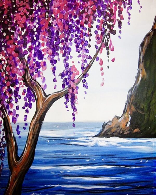 PAINT AND SIP – LAVENDER SEASCAPES –  PACIFIC CATCH