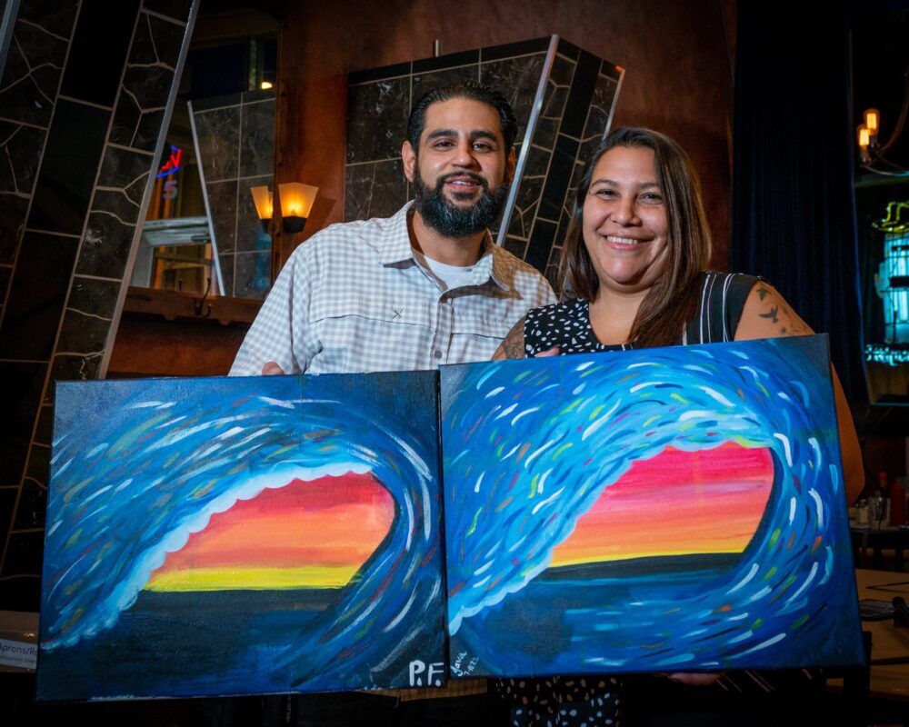 Immerse yourself in a world of creativity and fun at our paint and sip class. Whether you're on a date, with family or friends, or even as a couple, this indoor activity promises to be memorable. Let your artistic side shine as you paint away the stress of the day in a relaxed and social setting. Join us for a creative experience like no other!