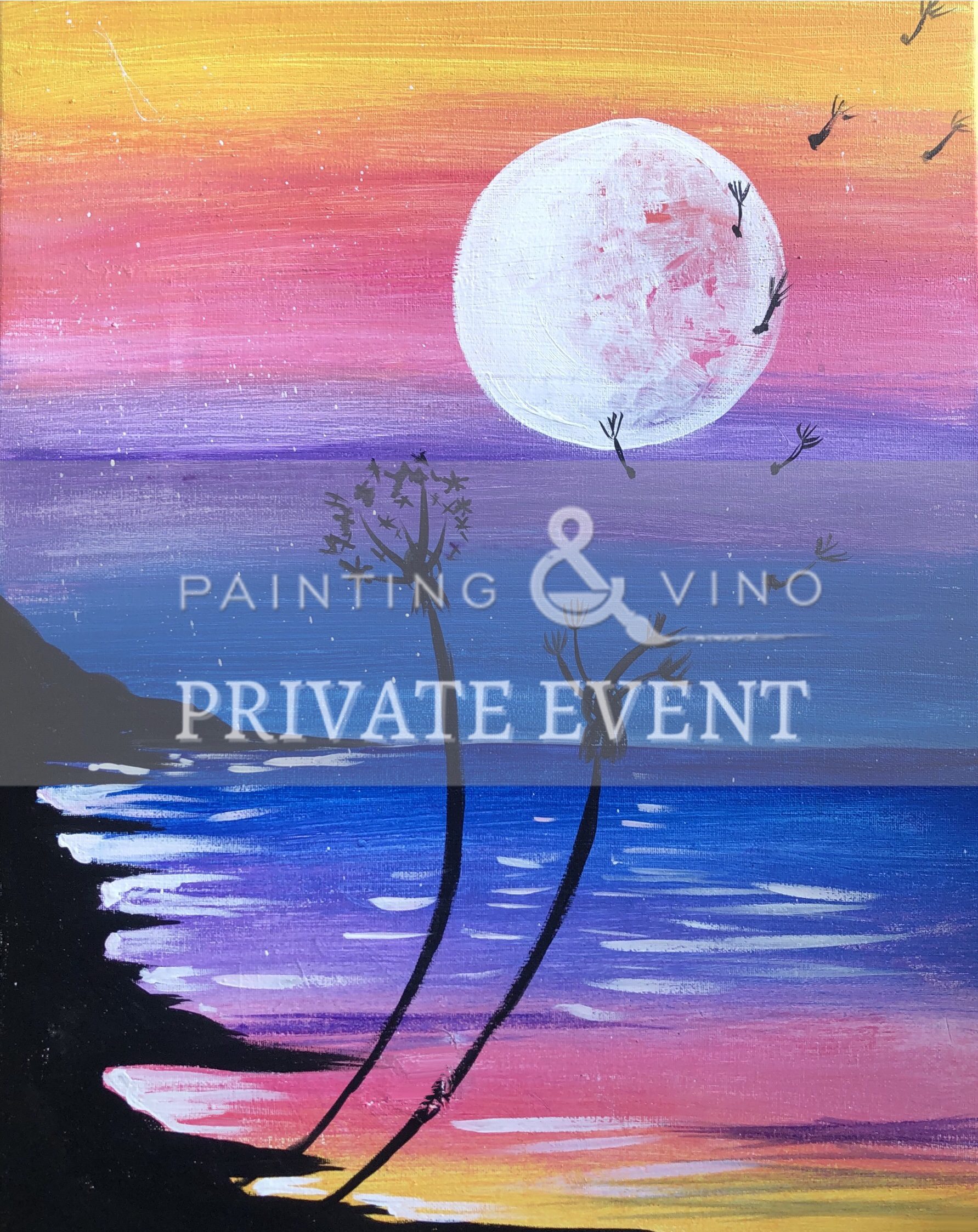 Image of painting called Private Event - Coastal Heights Senior Living Costa Mesa