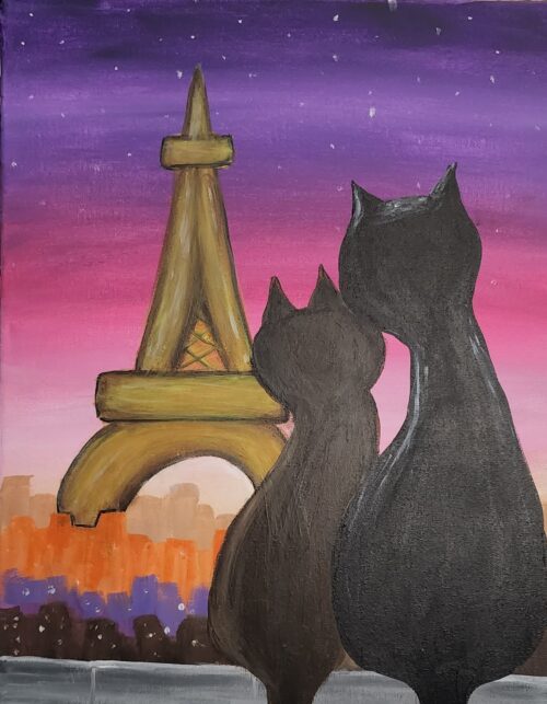 Eiffel in Love paint and sip