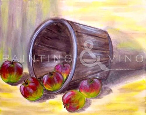 Barrel of Apples paint and sip