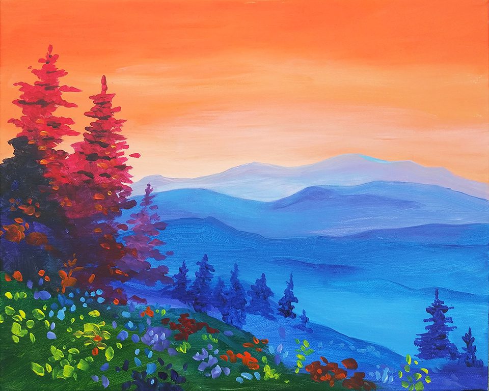 Mountain View paint and sip