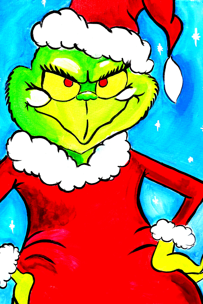 Feeling Grinchy | Painting & Vino