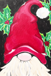 Image of painting called Christmas Gnome - Paint and Sip Party