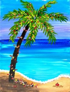 Image of painting called Holiday Palm Paint Night