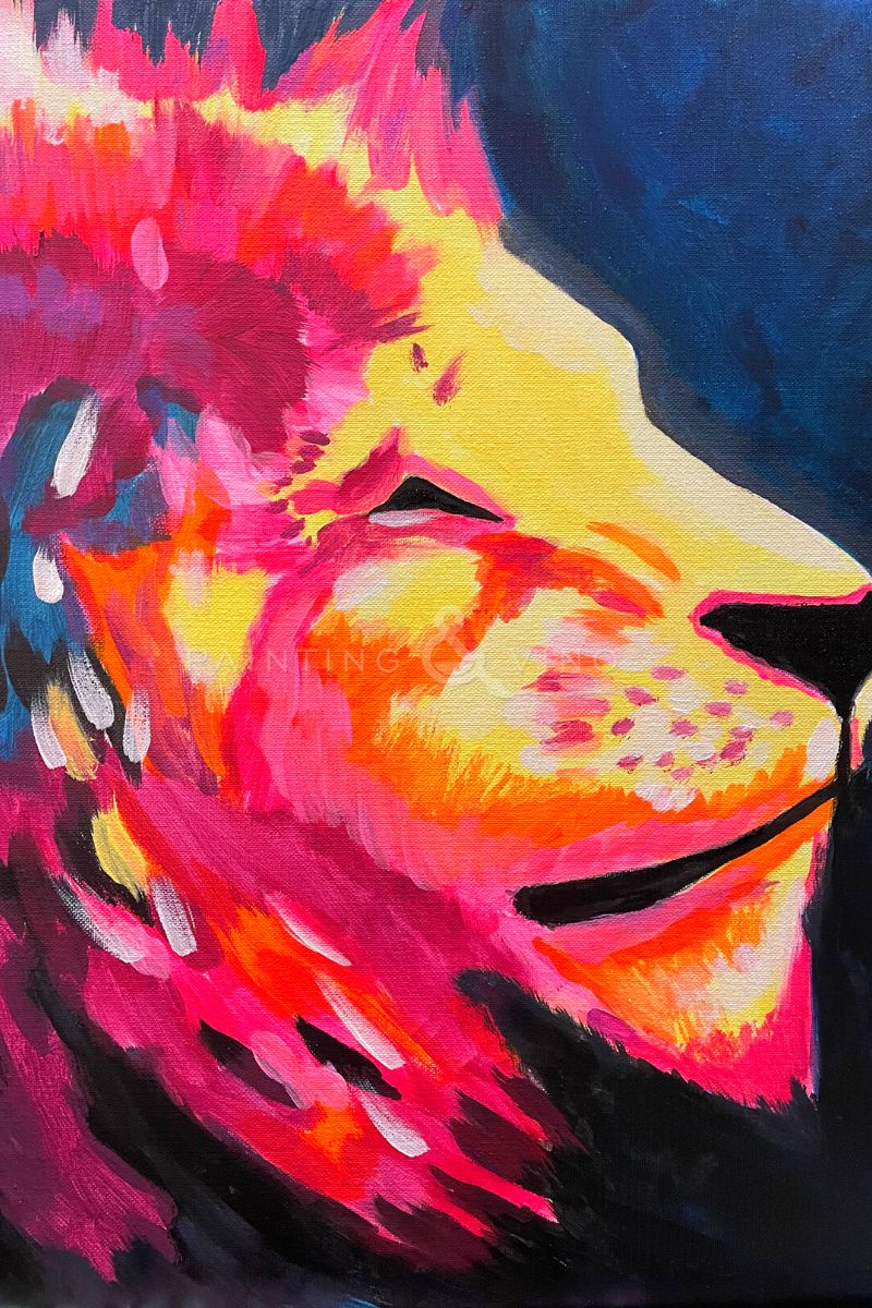 Sleepy Lion - NM | Painting and Vino Sleepy Lion