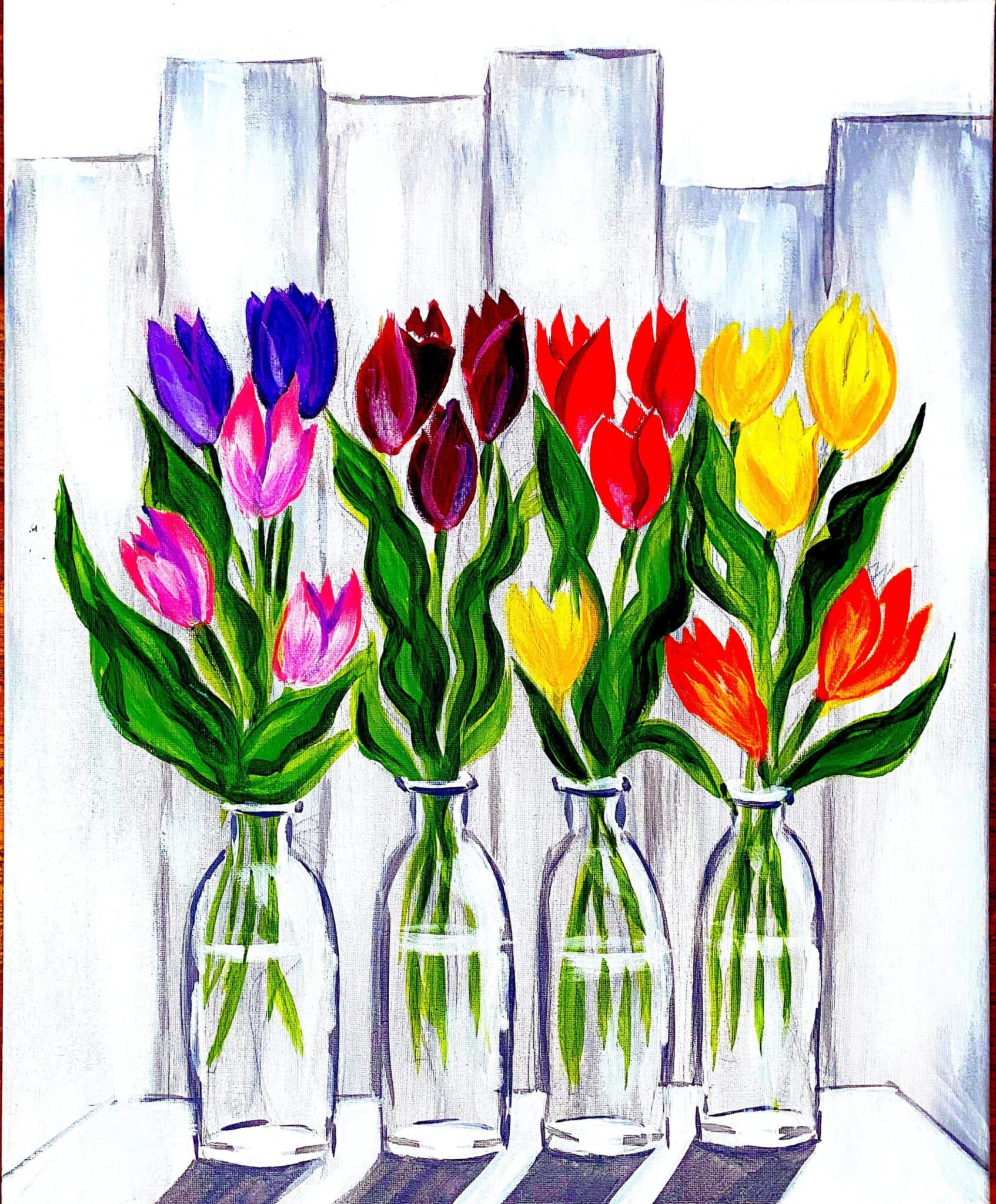 Spring tulips-painting party