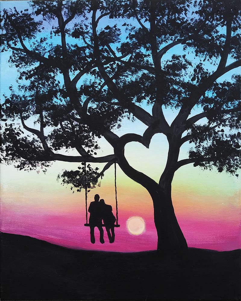 Be My Valentine | Painting and Vino