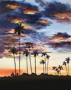 Image of painting called Sonoran Sunset Paint Night at the Westin La Paloma