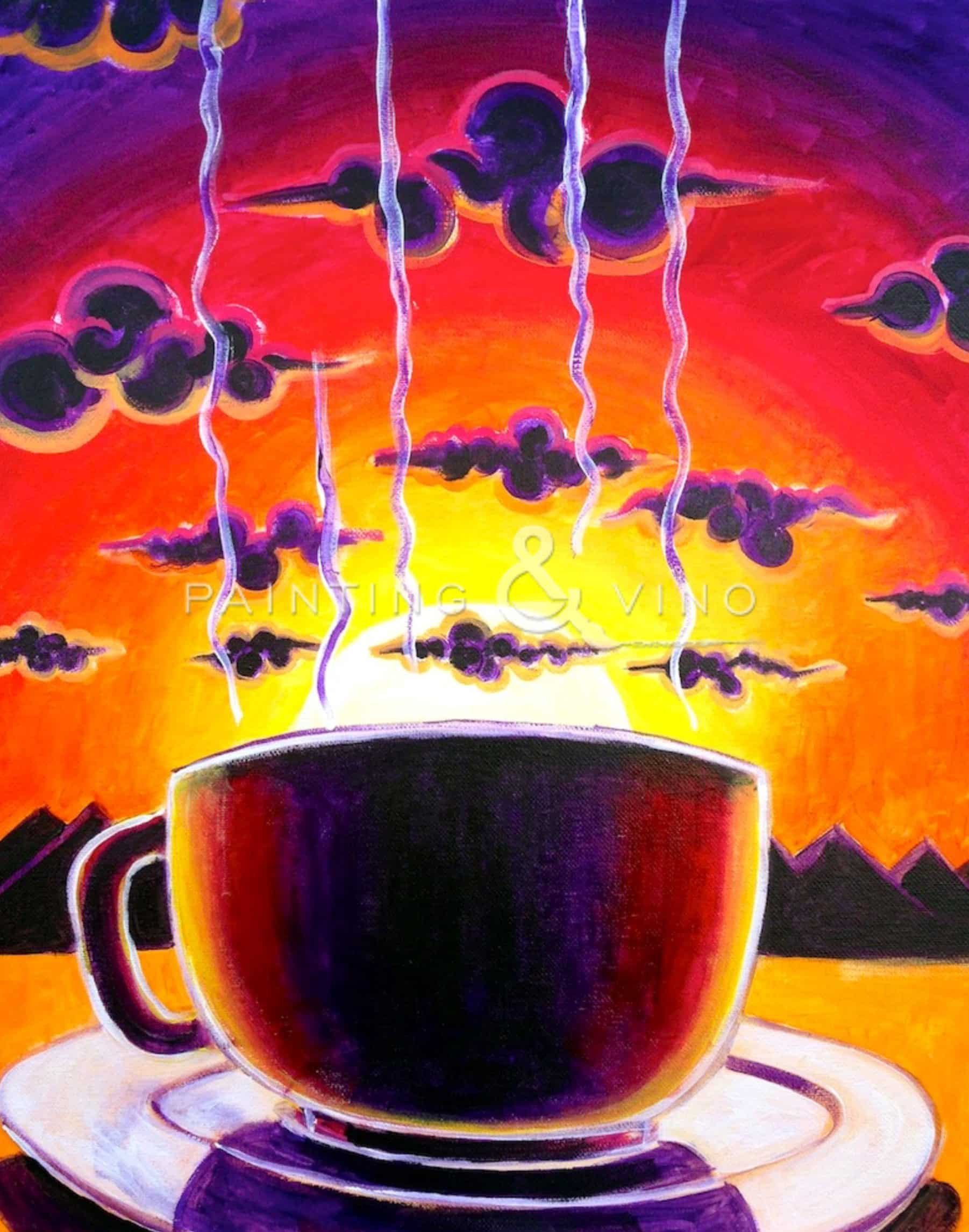 Desert Brew Coffee Cup Tucson Paint and Sip | Painting and Vino