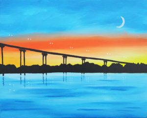 Image of painting called "Coronado Bridge" - Carte Hotel