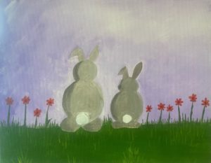 Image of painting called Funny Bunnies