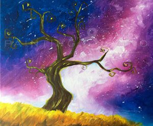 Image of painting called Celestial Tree Paint and Sip at Roadhouse Cinemas Tucson