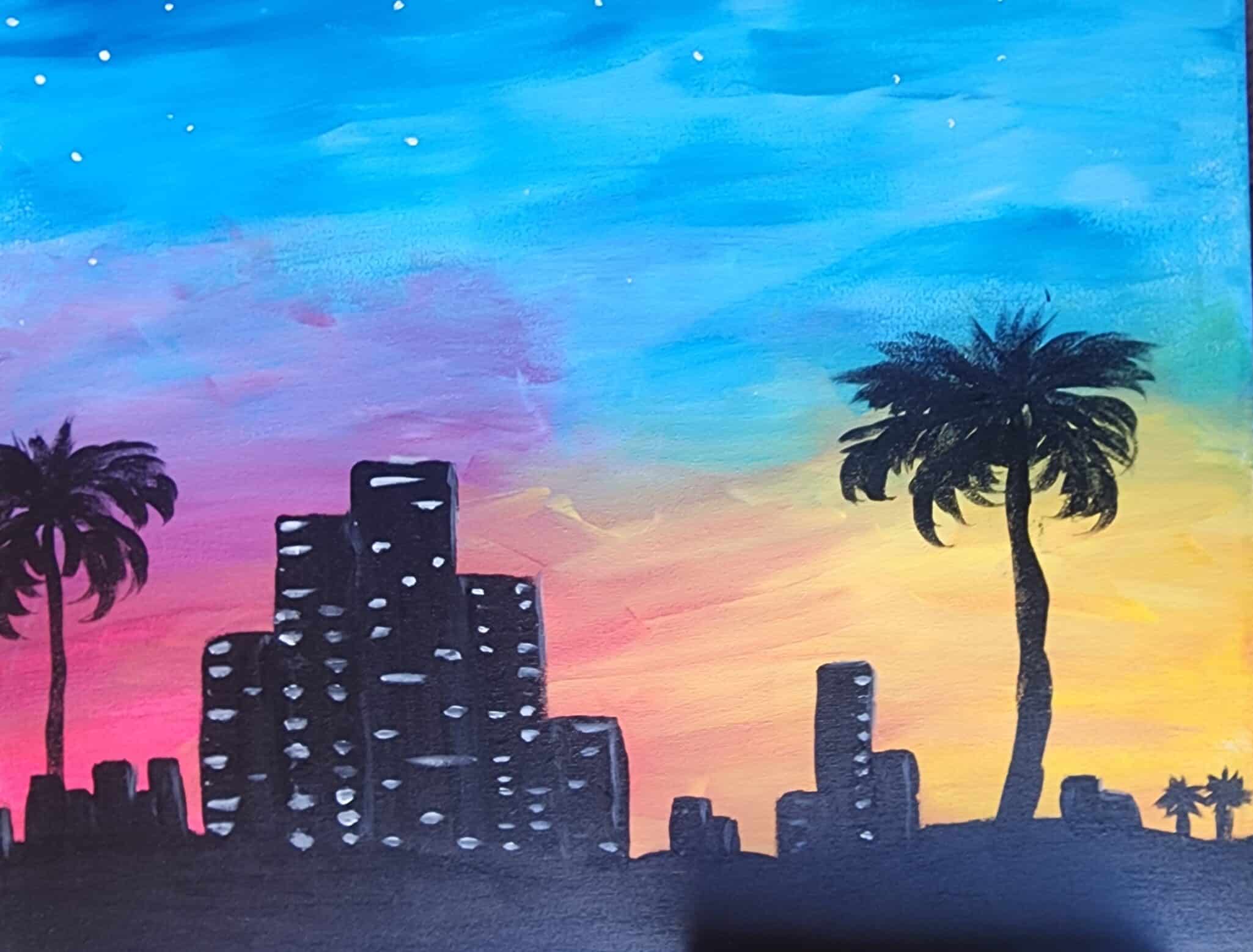 City Skyline 1 | Painting and Vino