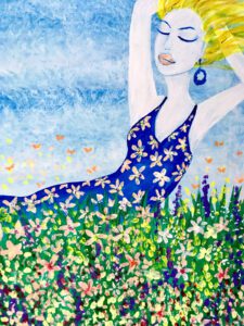 Image of painting called Spring dress with Erin