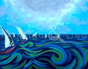 Image of painting called "Windy Day" - Bushfire Kitchen La Costa