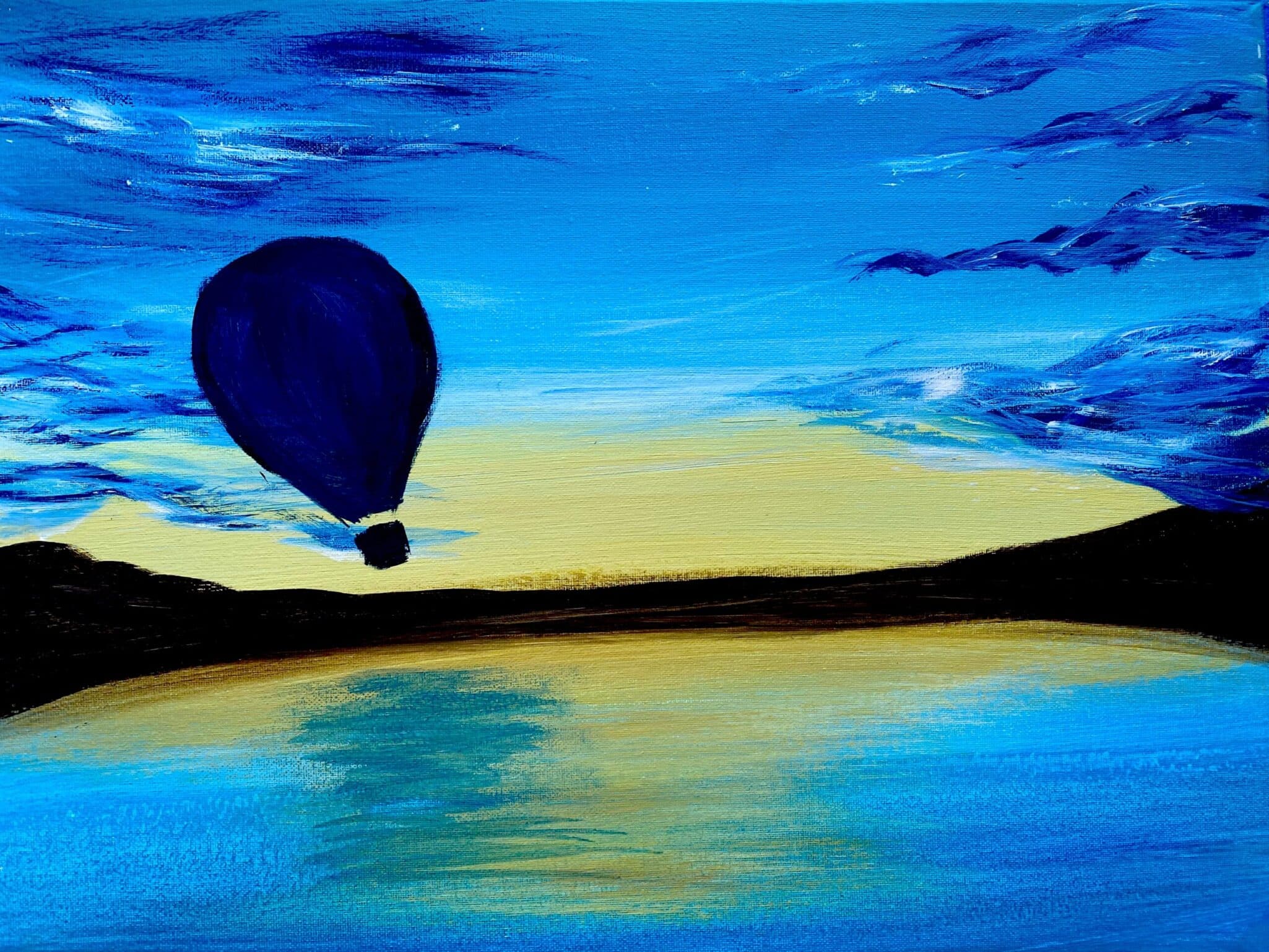 last balloon | Painting and Vino