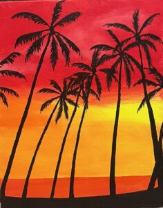 Image of painting called Palm Trees